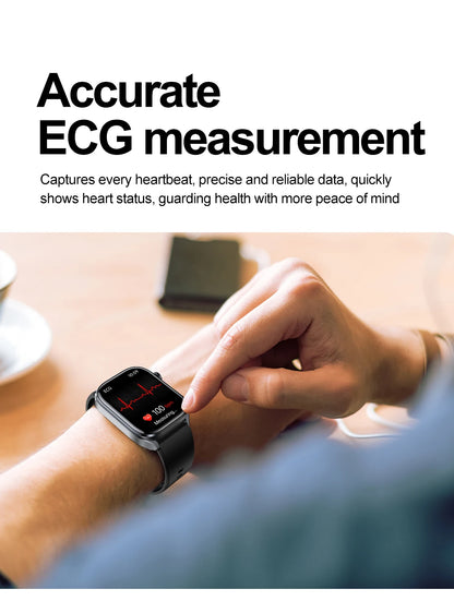 2026 New Non-Invasive Laser Treatment Three High Smart Watch  ECG+PPG Blood Fat Uric Acid Health Diagnosis Smart Watches For Man