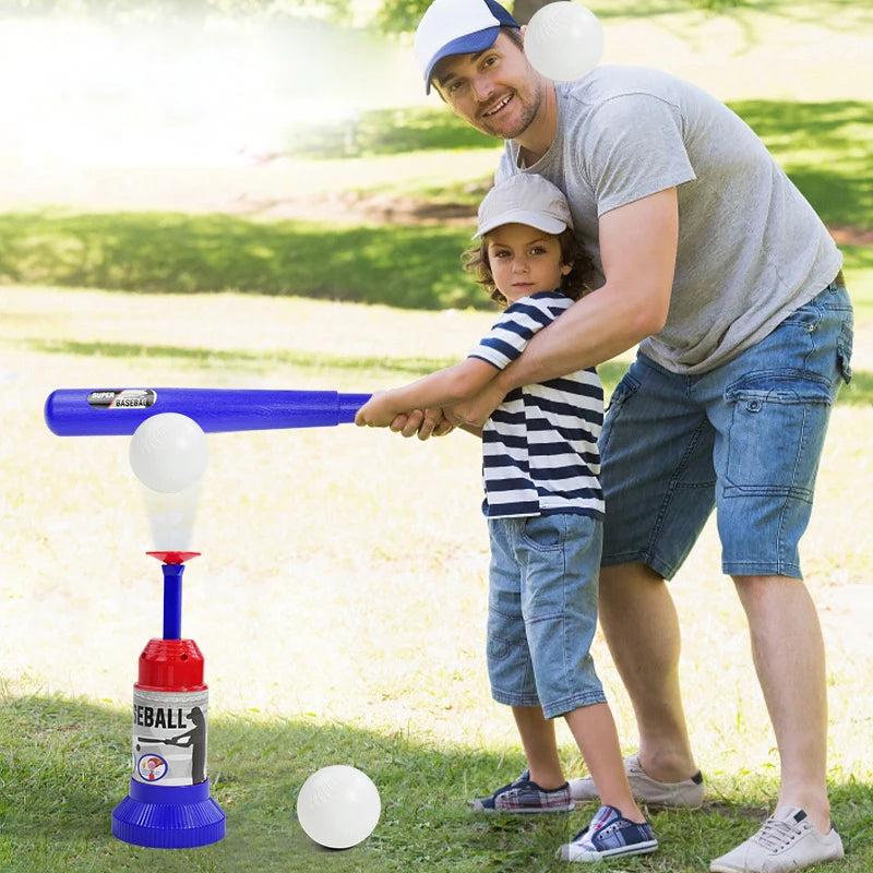 Children's Press Long and Short Baseball Toys,Kids T-Ball Set for Outdoor Sports,Leisure and Parent-Child Interaction Toy Set