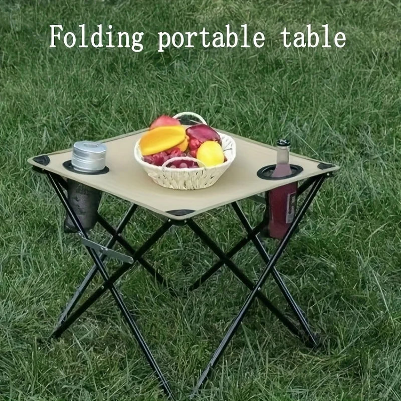 Camping Folding Table Waterproof Picnic Table Foldable Art Sketching Leisure Outdoor Folding Dining Table Small Cloth Table