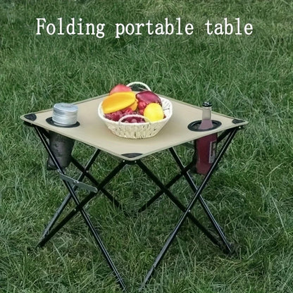 Camping Folding Table Waterproof Picnic Table Foldable Art Sketching Leisure Outdoor Folding Dining Table Small Cloth Table