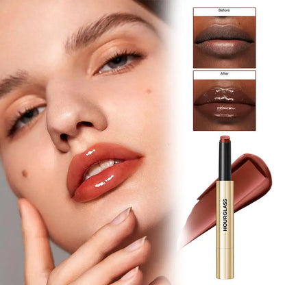 Solid Lip Gloss Mirror Lipstick Glaze Long Lasting Moisturizing Daily Beauty Makeup Refreshing Hot Pick Daily Lip Care Nourish