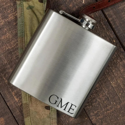 Custom 7 oz Stainless Steel Hip Flask Creative Pocket Hip Flask Whiskey Flask Portable Hip Flask Suitable for men's Gifts