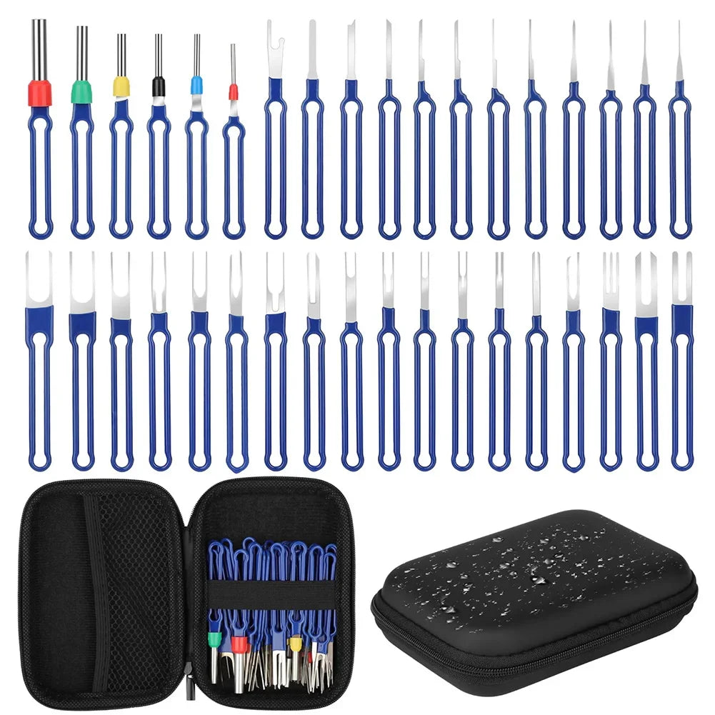18/36Pcs Terminal Removal Tool Kit Depinning Tool Electrical Connector Pin Removal Car Optional Wire Terminal Removal Tools