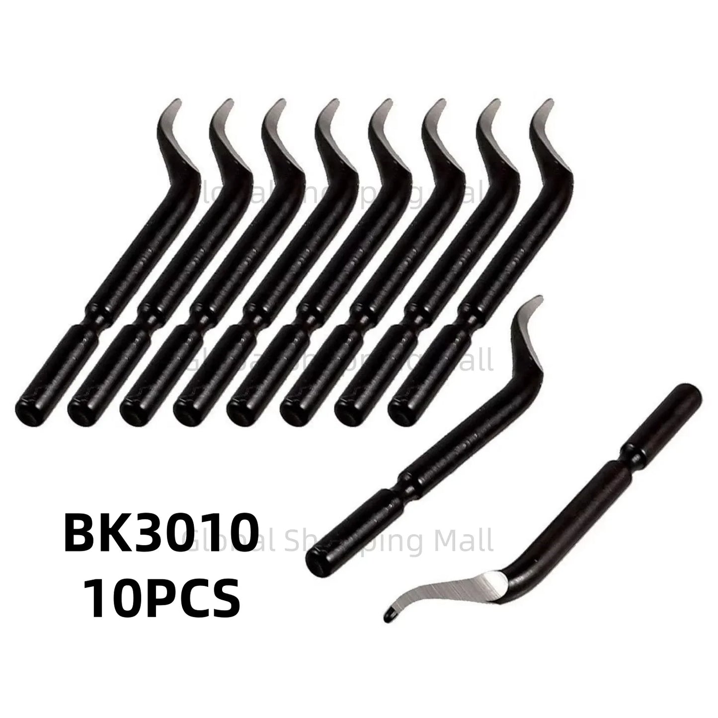10PCS Swivel Blades 360 Degree Rotary Head for Hand Deburring Tool Kit High Speed Burr Removal Blade BS1010 BS1018 BK3010 BS3010