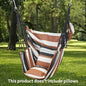 1pc Canvas Leisure Hammock Chair - Relaxing Outdoor Swing with Hanging Design, Durable Material, Indoor and Outdoor Use