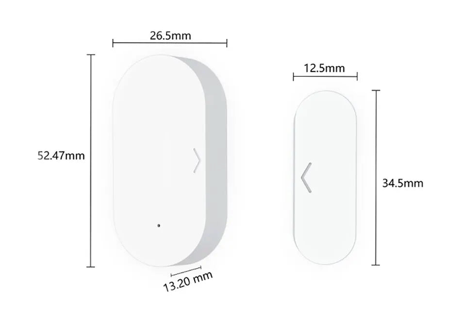 Tuya Zigbee Door And Window Magnetic Sensor Wireless Connection Smart Home Wireless Door Detectors Door Magnetic Automation
