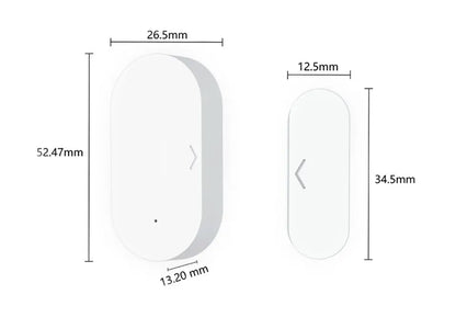 Tuya Zigbee Door And Window Magnetic Sensor Wireless Connection Smart Home Wireless Door Detectors Door Magnetic Automation