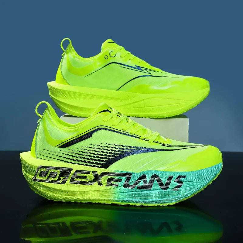 Men Running Shoes Carbon Board Marathon Speciality Sports Breathable Lightweight Women's Comfortable Athletic Sneakers