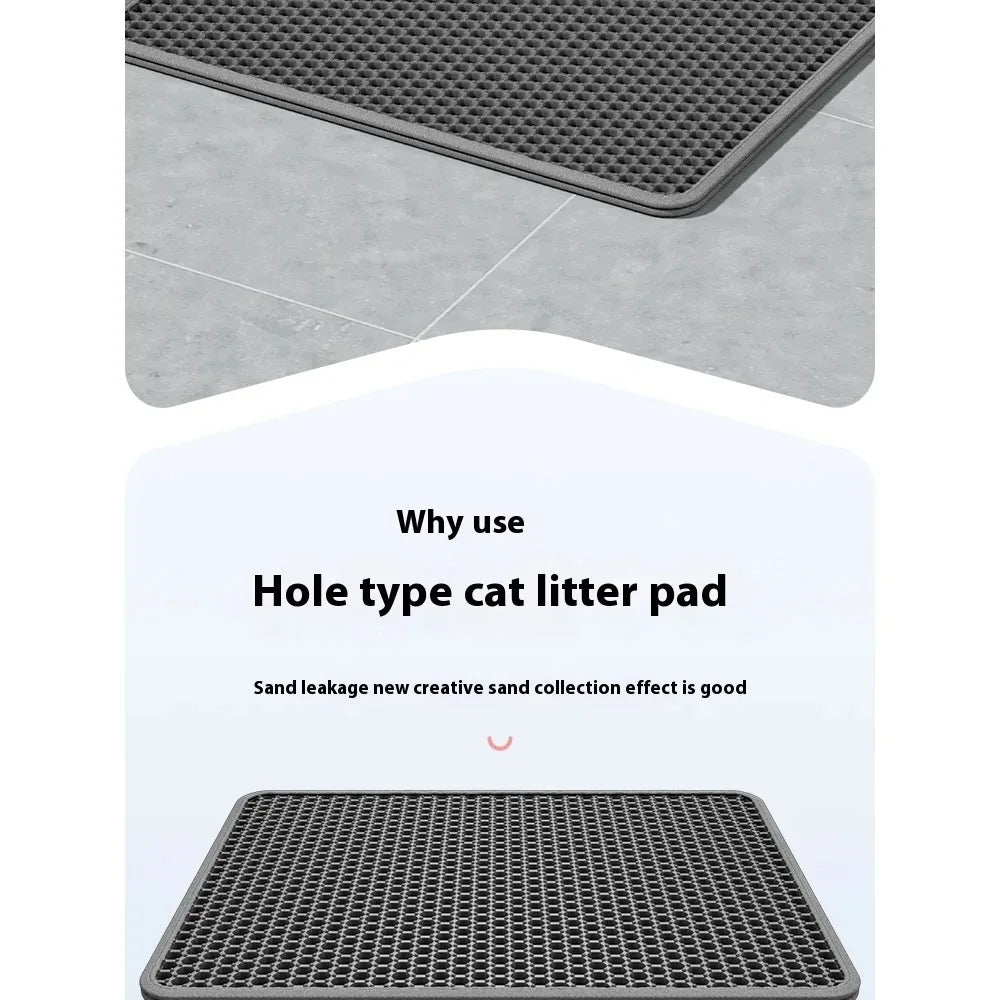 new 90X60CM Cat Litter Mat Waterproof Double Layer Pet Litter Box Mat Pet Toilet Cat Mat Nonslip Sand Cat Washable Mat Pet Clean