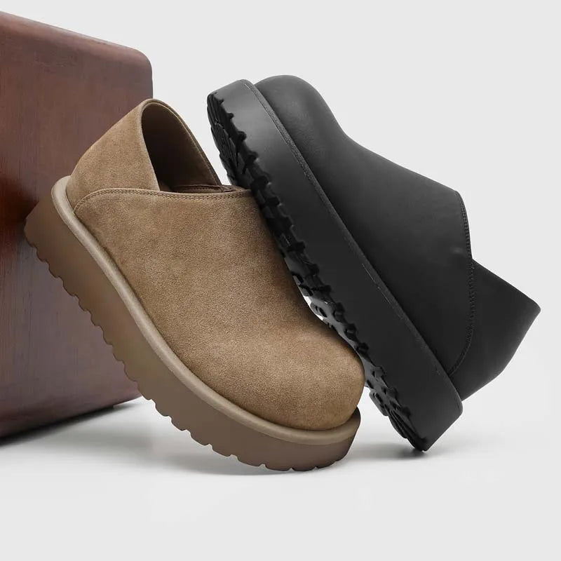 DIMANYU Men's Loafers Slip On Thick Platform Casual Shoes Men Non-slip Comfortable Moccasins Streetwear Footwear Men