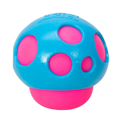 Needoh Groovy Shroom Squishy Fidget Toy Rose Mushroom Form BPA Free Safe Ease Nervous Calm Irritation Desktop Daily Ornament