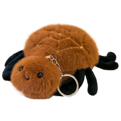 Small Insect Plush Pendant Keychain Animal Plush Toy Doll Keychain Creative Stuffed Doll Bag Pendant Cute Snail Bee Keyring