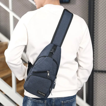 Chest Bag Men's One Shoulder Crossbody Bag Large Capacity Outdoor Sports Leisure Fashion Small Shoulder Bag Backpack Men's