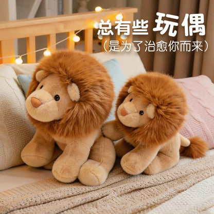 30/40/55cm Soft Kawaii Lion Plush Toys Stuffed Animals Cartoon Cute Lion Dolls Toys for Kids Room Decor Boys Birthday Gifts