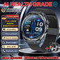 Smartwatch ECG High-End dla mężczyzn Ciśnienie krwi Lipidy Tlen we krwi Analiza ciała Kwas moczowy Monitor Zdrowia Smartwatch dla mężczyzn i kobiet