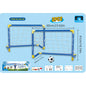 2PCS Kids Soccer Goals Set with Ball, Portable Football Gates for Backyard Indoor Outdoor, Children Sports Training Toy.