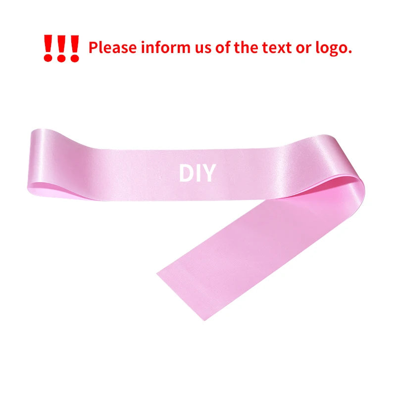 Diy Custom Personality Satin Sash Writen As You Want Wedding Bridal Shower Team Bride Tribe Satin Sash Bachelorette Party Decor