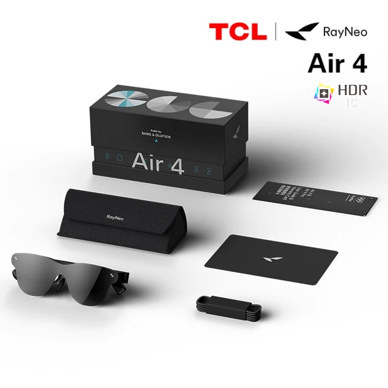TCL RayNeo Air 4 /Air 4 PRO /Air 3S/2S Inteligentne okulary AR 201-calowy Micro OLED 3D HD Prywatne Kino do telefonu, komputera, konsoli do gier