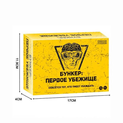 Bunker First Shelter Board Game Russian Version Social Deduction Survival Card Game for Party