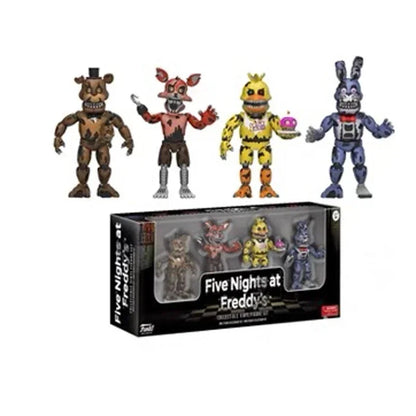Funko FNAF 4pcs/set Freddy Bonnie Chica Foxy Nightmare Balloon Boy Action Figure Collection Model Vinyl Figurine Doll Toys