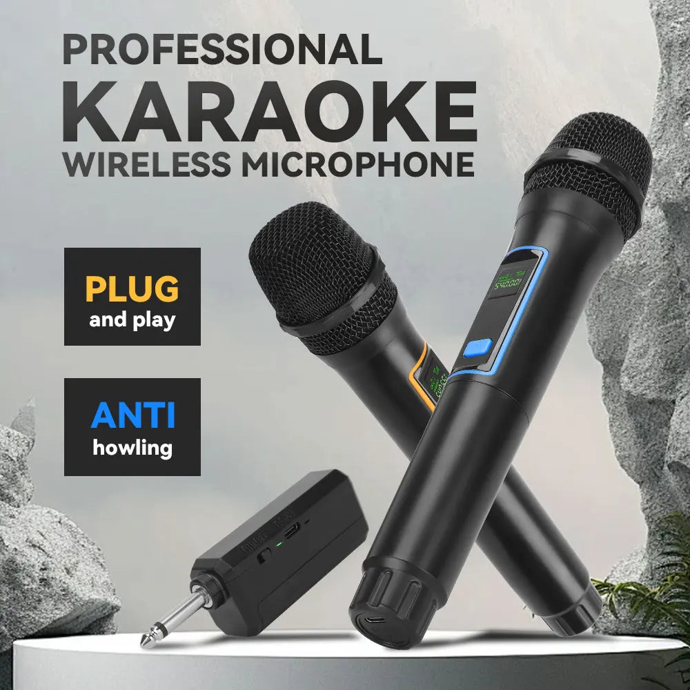LMBGM W6 2.4G Wireless Charging Handheld Microphone System with High Cost Performance for Church,Wedding, Karaoke, Outdoor Use