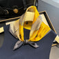 Luxury Brand 100% Natural Silk Scarf Women Design Small Square Shawl Hair Ribbon Headband Fashion Neckerchief Bandana