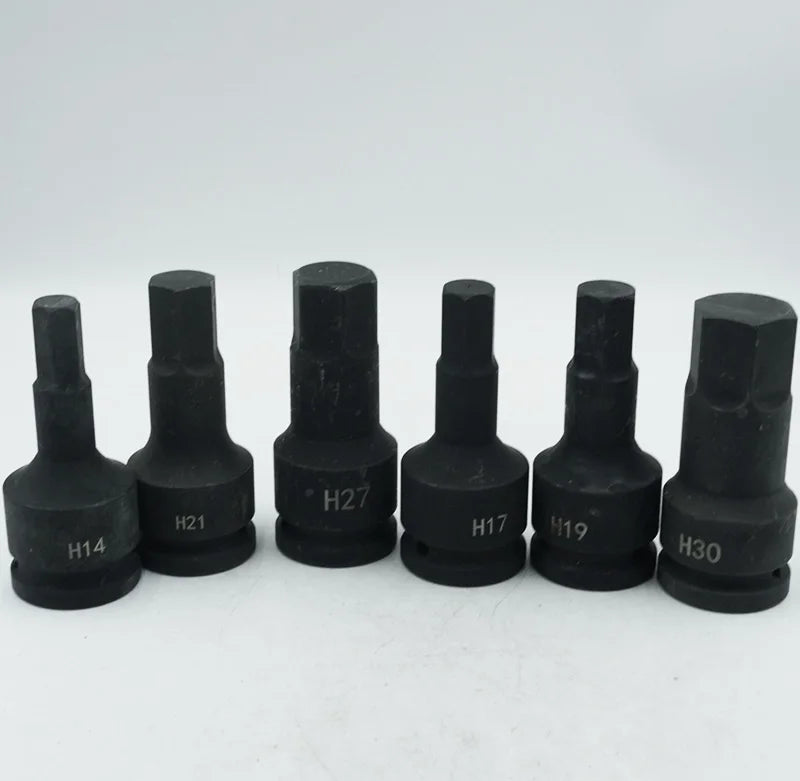3/4 Inch 100mm Impact Screwdriver Hex Bit Socket Electric Wrench Drill Adapter H12 to H32 Cr-Mo Hand Tool for Auto Repair