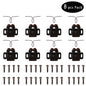 Furniture Door Stoppers Antique Copper Color Cupboard Cabinet Door Roller Latch Twin Double Catches with Striker and Free Screws