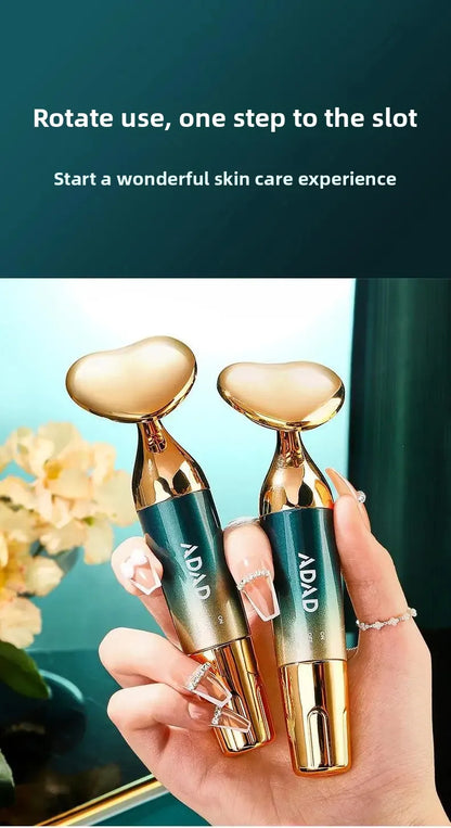Electric Facial Beauty Devices Face Lifting Anti Wrinkle Facial Eye Massage with Face Cream Introducer Skin Rejuvenation Care