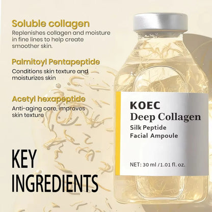 Peptide Intensive Lifting Ampoule Deep Collagen Face Firming Moisturizing Serum Glass Skin Tightening Hydration Korean Skincare