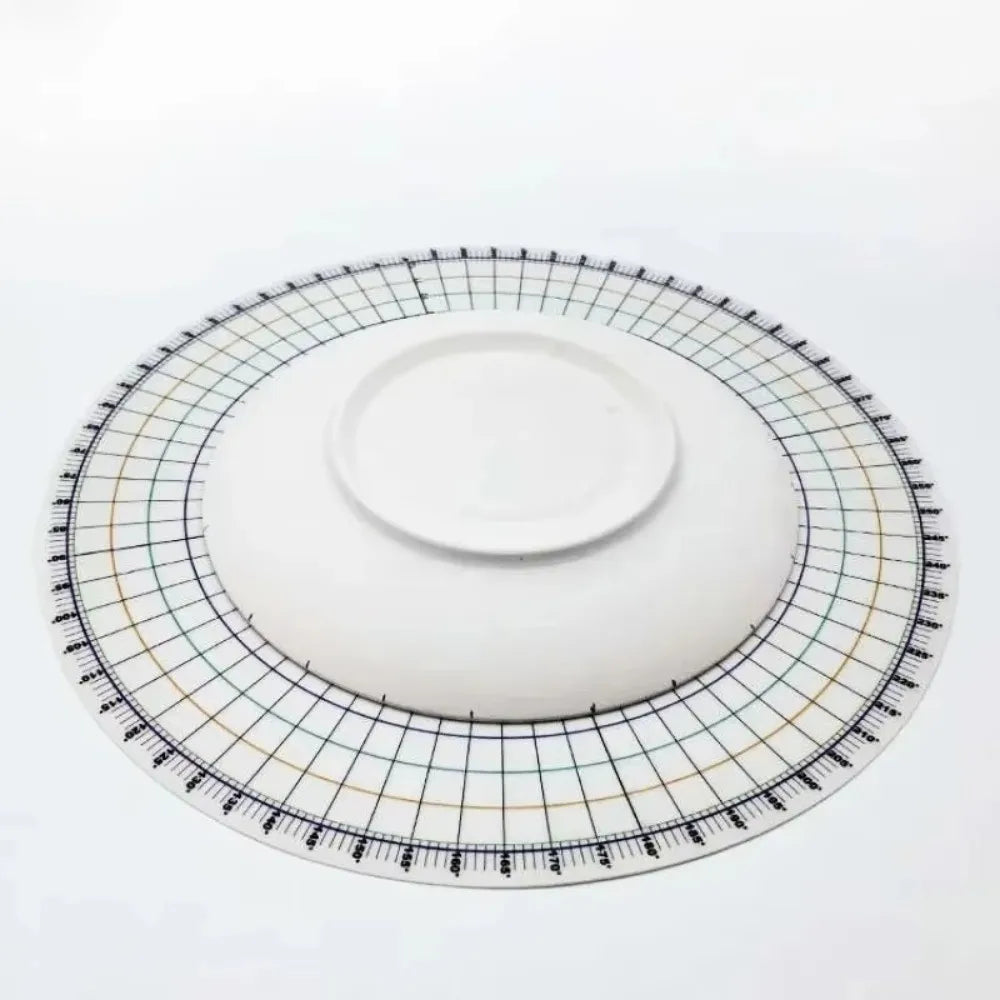 New DIY Ceramic Scope Ruler 360-Degree Full-Circle Round Divider Drawing Tool Equal Scope Multi-Functional Painting Tool