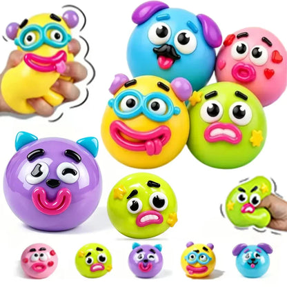 //NEW Smushers Squishy Soft Moldable Cute Slow Rise Squeeze Toy Adult Fun gifts toy Curiosities Dog Face Swap Squishy Toy,