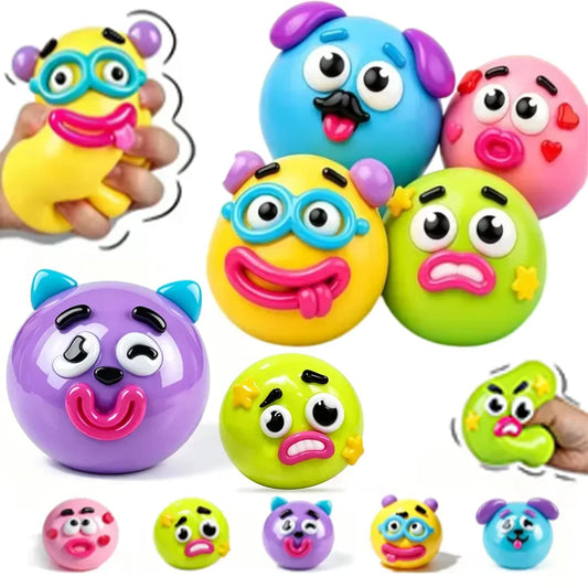 //NEW Smushers Squishy Soft Moldable Cute Slow Rise Squeeze Toy Adult Fun gifts toy Curiosities Dog Face Swap Squishy Toy,