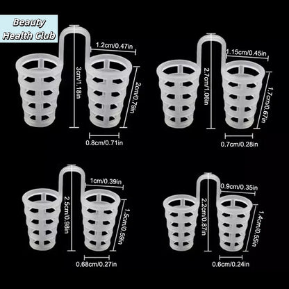 【4/8Pcs Silicone Anti Snore Nasal Dilators Apnea Aid Snoring Nose Clip Nose Breathing Apparatus Devices】