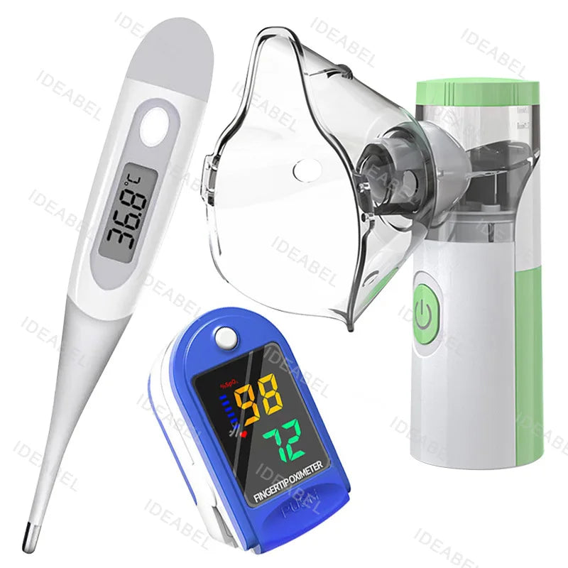 Mini Medical Nebulizer Handheld Nebulizers Ultrasonic Atomizers Portable Mute Asthma Inhaler for Adults Children Nebulizador