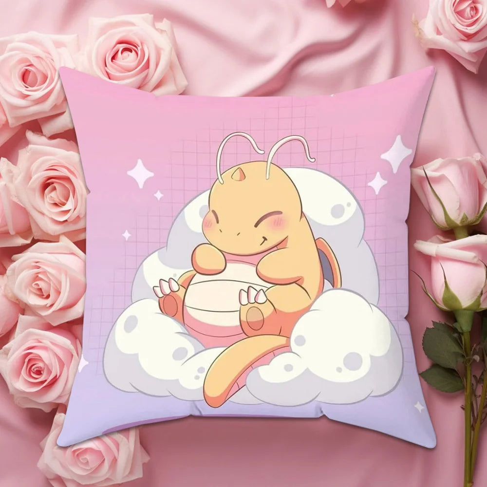 Home and Decoration Pillow Case Decorative Cushion Cover 60x60cm Bedroom Pokémon Pillowcase Car Sofa Cushions Covers Pillows Bed