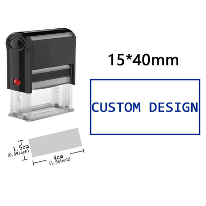 Custom Self-Inking Stamp DIY Rubber Stamp Kit Custom LOGO Personalized Self Inking Business Address Name Number Letter Printing