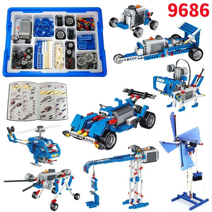 STEM Technical Parts Multi Technology Programming Educational School Students Learn Building Blocks DIY Set For Kids Toy