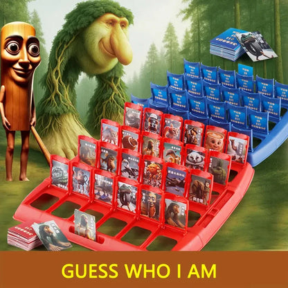 Italian Brainrot Guess Who I Am Game Tung Tung Tung Sahur Tralarero Tralala AI Abstract Animals Puzzle Board Game Cards Gift Toy