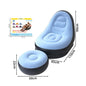 Portable Inflatable Lazy Sofa with Footstool, Hot-Selling Outdoor Camping Lounger, Waterproof Wear-Resistant Air Mattress for Na