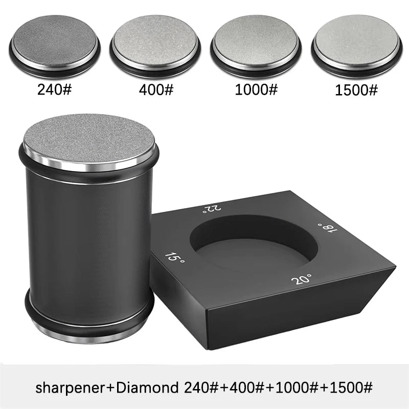 Niiruo 4 Angles Rolling Knife Sharpener Kit For Straight Edge Roller Knife Sharpening With Industry Diamonds Whetstone Knife Set