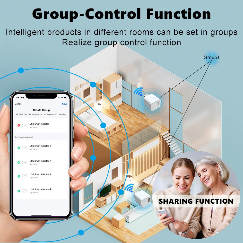 Tuya Smart WiFi/Zigbee Micro 1 2 3 USB Adaptor Switch 5V Mini USB Power Adaptor Smart Life Control Via Alexa Google Yandex alice