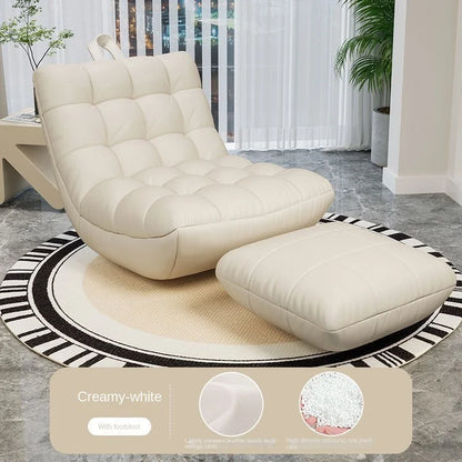 Modern Lazy Sofa Single Sofa Chair Convertible Leisure Bed Small House Living Room Balcony Comfortable Couch Seat Adult Chair