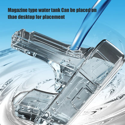 Electric Water Gun with Lights Continuous Firing Squirt Gun Long Range Shooting Watergun Mist Spray Water Pistol Outdoor Toy