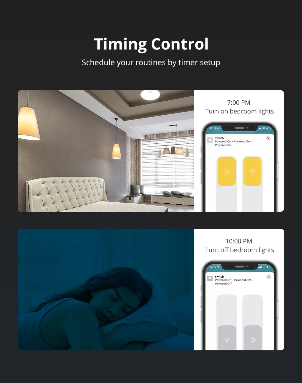 Zemismart Zigbee US Wall Light Switch Work with Tuya Samrt life APP No Neutral Interruptor Timer Alexa Google Home Voice Control