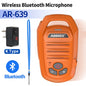 ABBREE Walkie Talkie Bluetooth Wireless Speaker Mic For Baofeng UV-5R UV-5RH UV-21 PRO V2 Quansheng UV-K5 (8) UV-K6 Ham Radio