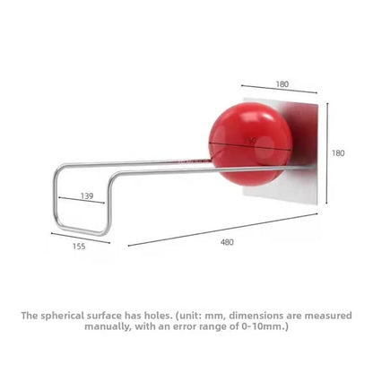Mid-Century Modern Gravity Ball Book Holder, Bauhaus Inspired Desktop Organizer, Stylish Magazine Rack for Home Office