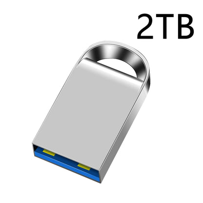 Mini USB 3.0 Pendrive 1TB 512GB 128GB Silvery External Storage Metal Memory Flash Drive USB Storage Key Pen Drive For Computer