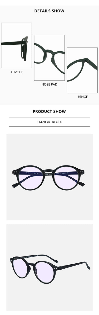 ZENOTTIC  Anti Blue Light Blocking Reading Glasses Women Men Anti-Glare Presbyopic Computer Eyeglasses Diopter from +0 to +4.0