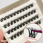 2‑5 Days Strong Hold Press On Cluster Lashes Wide Black Pre‑glued Band Self Adhesive Eyelashes NEW No Glue Need Lash Clusters